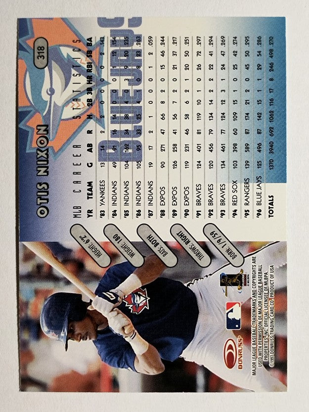 1997 Donruss #318 Otis Nixon