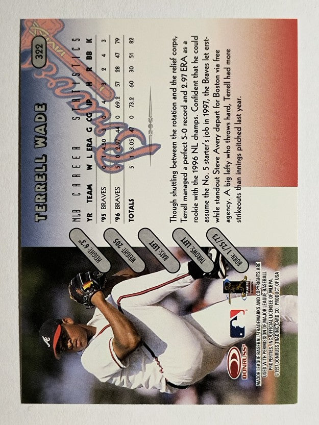 1997 Donruss #322 Terrell Wade