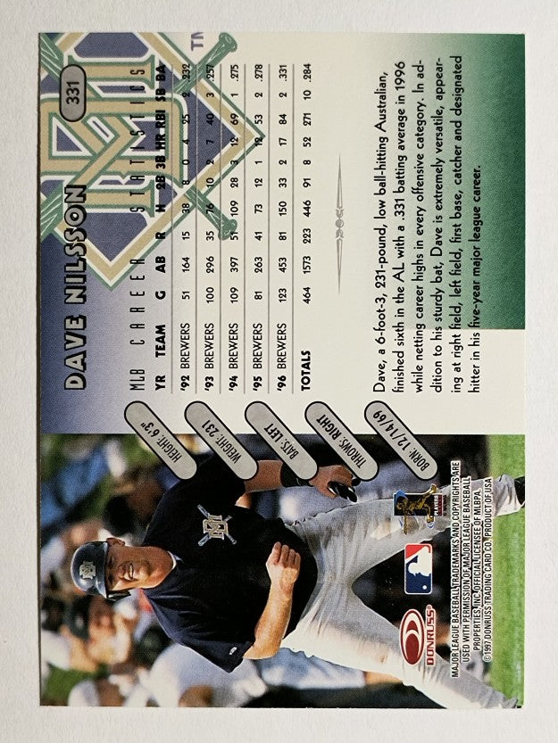 1997 Donruss #331 Dave Nilsson