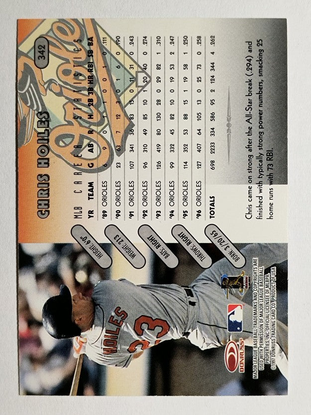 1997 Donruss #342 Chris Hoiles
