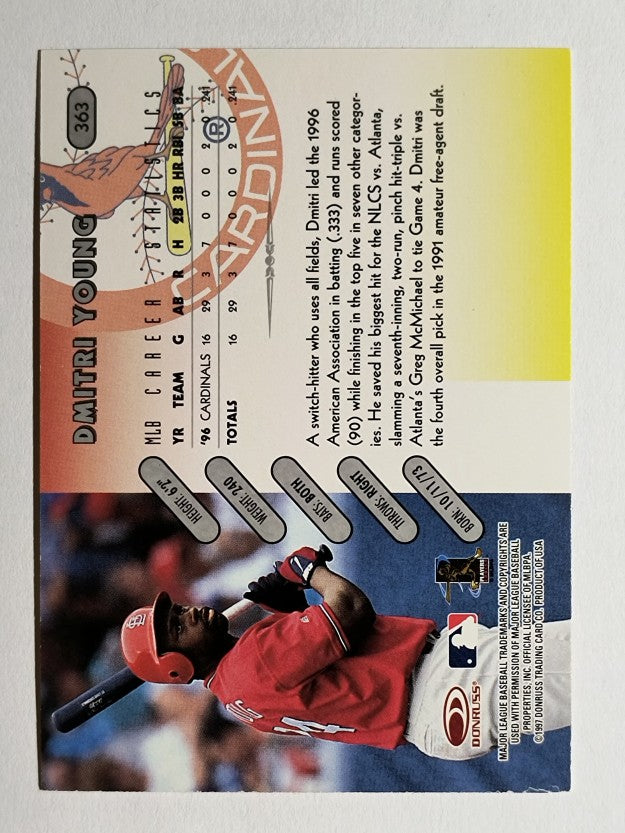 1997 Donruss #363 Dmitri Young