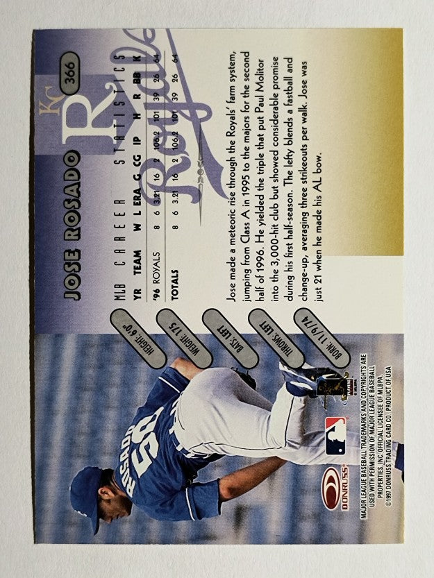 1997 Donruss #366 Jose Rosado