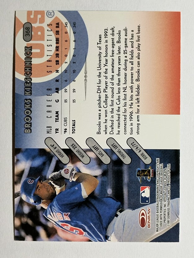 1997 Donruss #368 Brooks Kieschnick