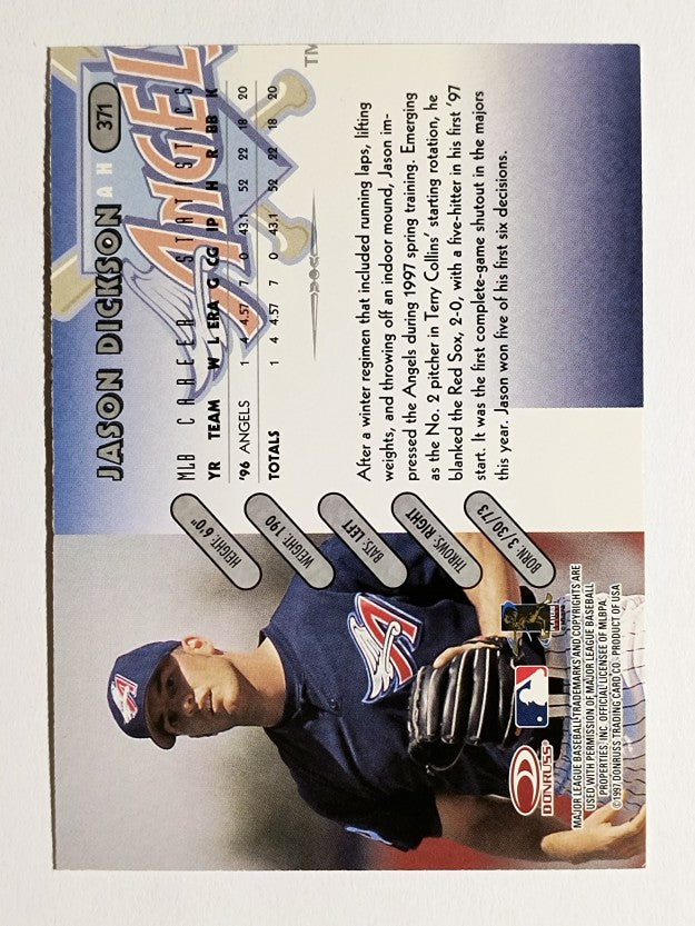1997 Donruss #371 Jason Dickson