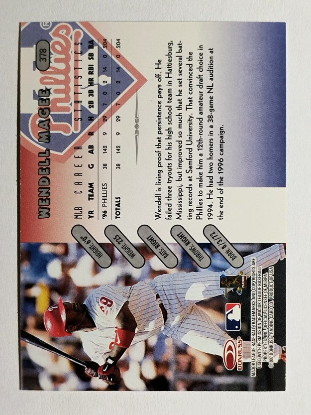 1997 Donruss #378 Wendell Magee