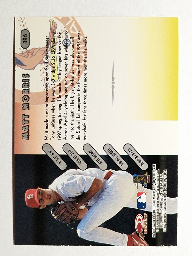1997 Donruss #386 Matt Morris