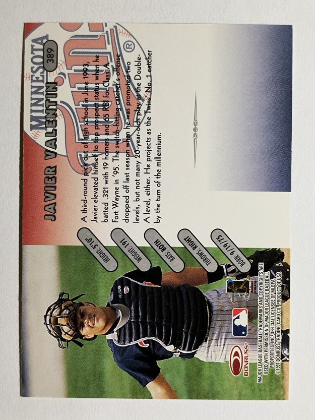 1997 Donruss #389 Javier Valentin