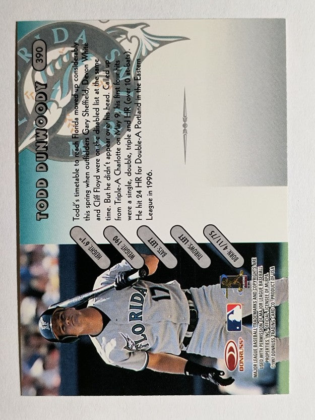 1997 Donruss #390 Todd Dunwoody