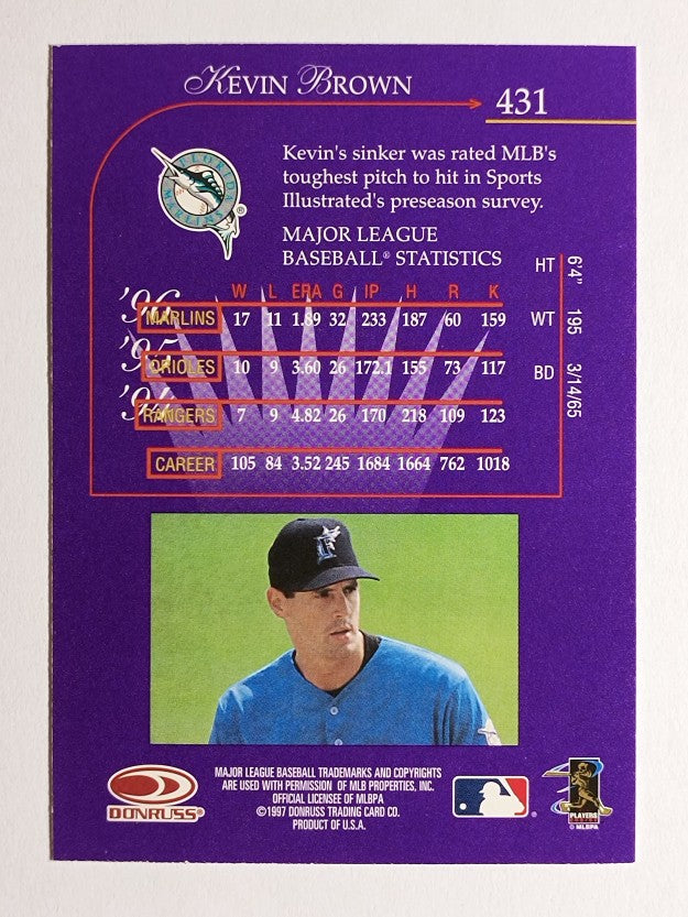 1997 Donruss #431 Kevin Brown KING