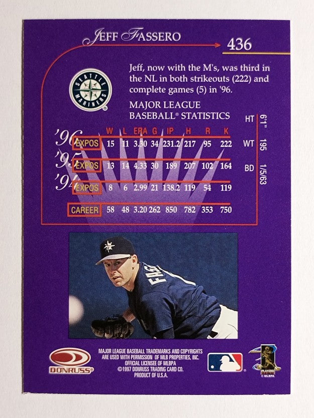 1997 Donruss #436 Jeff Fassero KING
