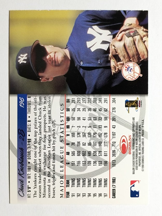 1998 Donruss #196 Chuck Knoblauch