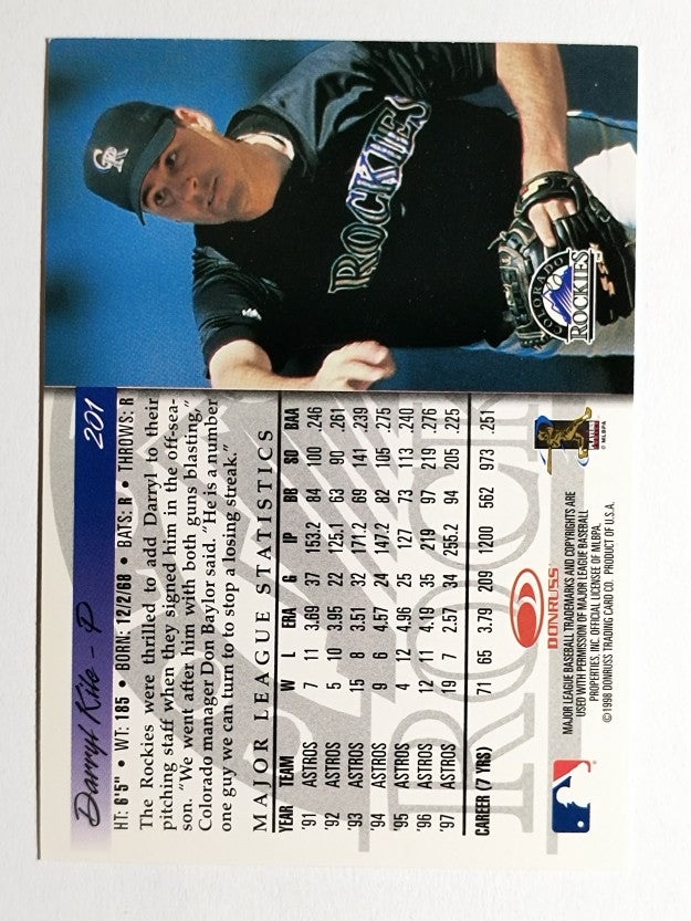1998 Donruss #201 Darryl Kile