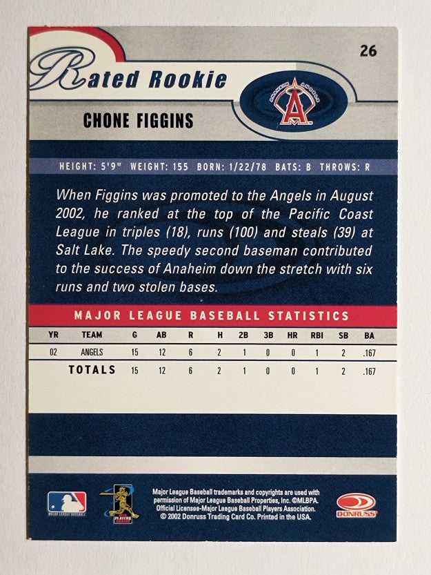 2003 Donruss #26 Chone Figgans RR