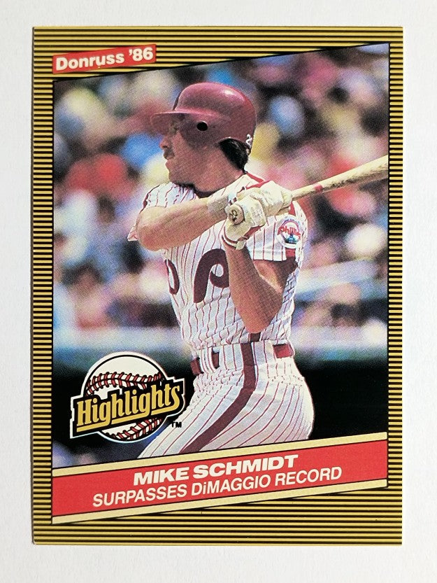 1986 Donruss Highlights #36 Mike Schmidt