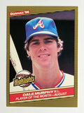 1986 Donruss Highlights #41 Dale Murphy