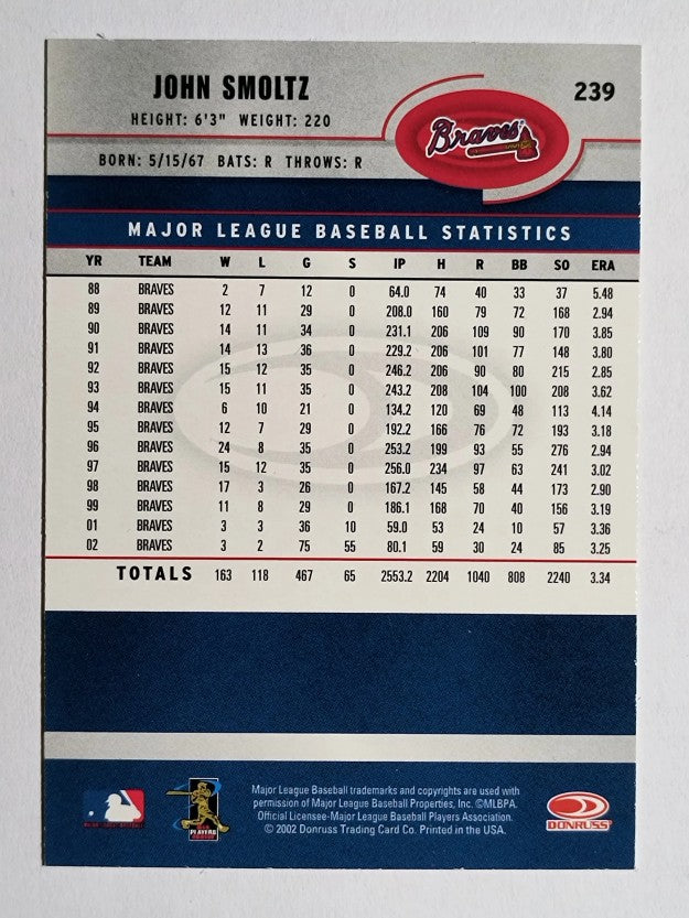 2003 Donruss #239 John Smoltz