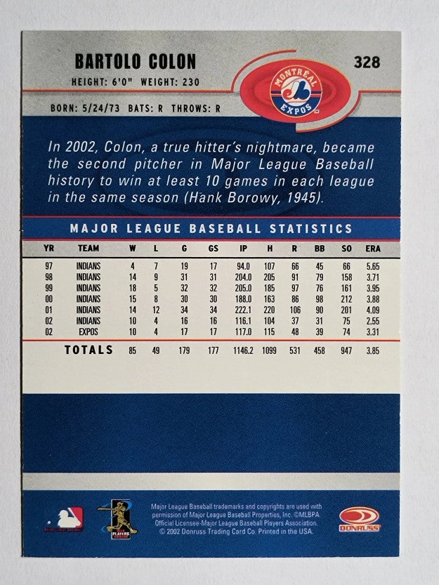 2003 Donruss #328 Bartolo Colon