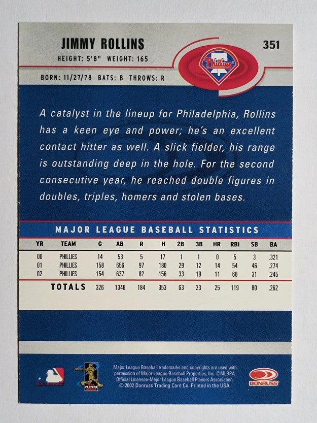 2003 Donruss #351 Jimmy Rollins