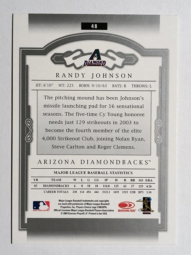 2004 Donruss Classics #48 Randy Johnson