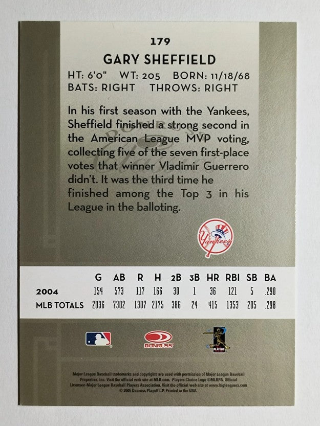 2005 Donruss Classics #179 Gary Sheffield