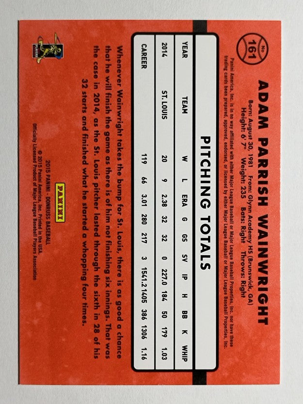 2015 Donruss #161 Adam Wainwright