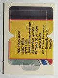 1986 Donruss Hank Aaron Puzzle #43 Aaron Puzzle 43-45