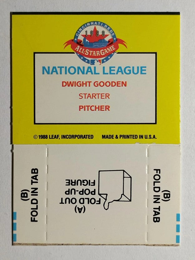 1989 Donruss Pop-Ups #NNO Dwight Gooden