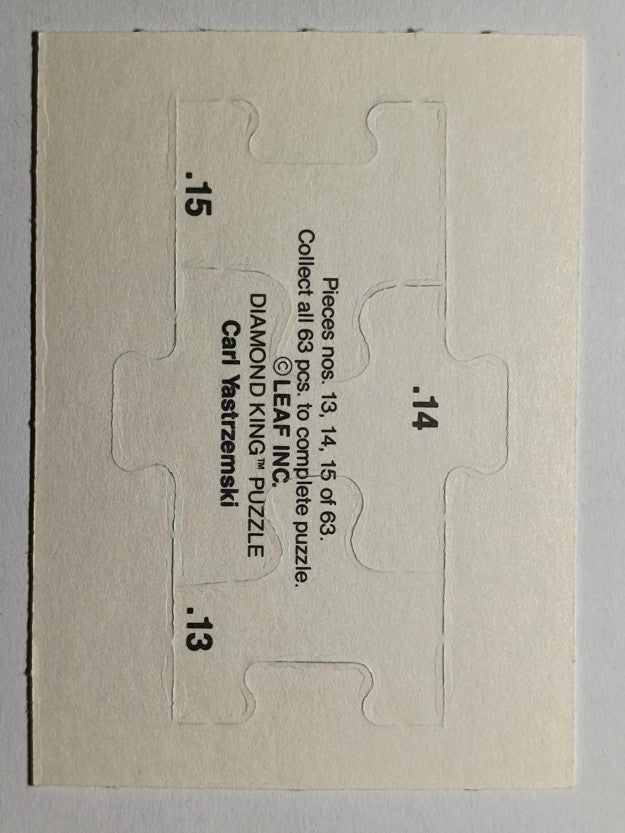 1990 Donruss Carl Yastrzemski Puzzle #13 Yastrzemski Puzzle 13-15