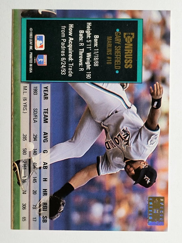 1994 Donruss Special Edition #5 Gary Sheffield