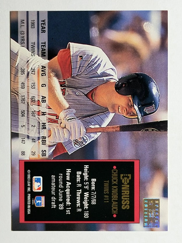 1994 Donruss Special Edition #28 Chuck Knoblauch