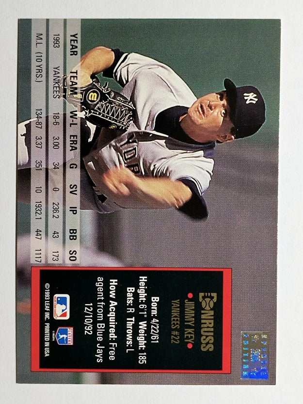 1994 Donruss Special Edition #30 Jimmy Key