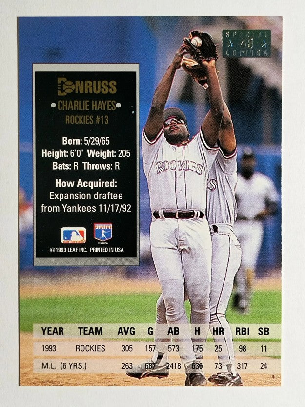 1994 Donruss Special Edition #46 Charlie Hayes