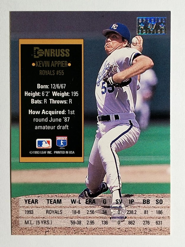 1994 Donruss Special Edition #47 Kevin Appier
