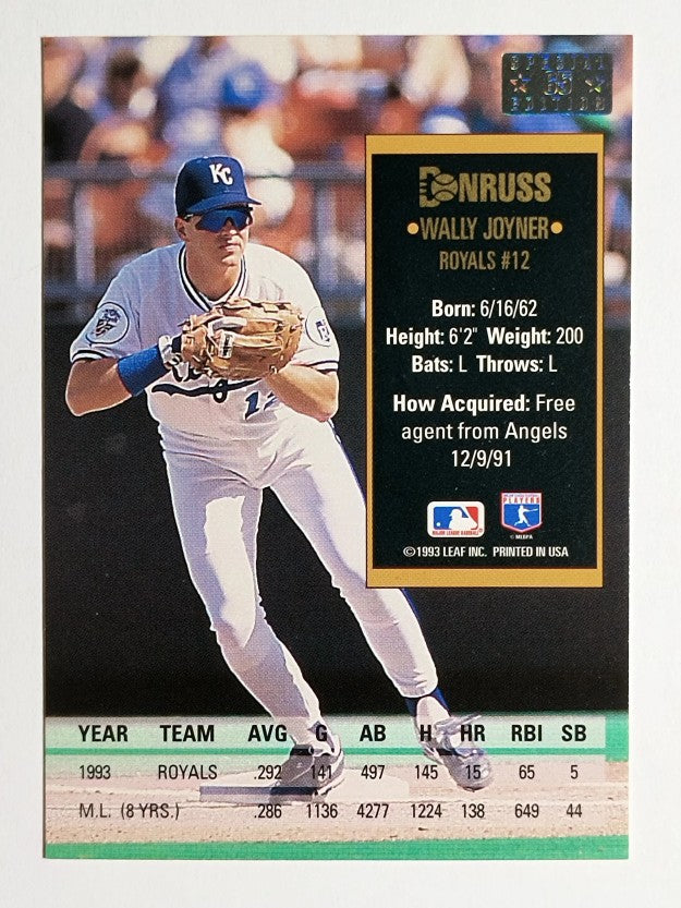 1994 Donruss Special Edition #65 Wally Joyner