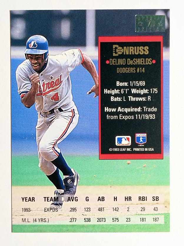 1994 Donruss Special Edition #70 Delino DeShields