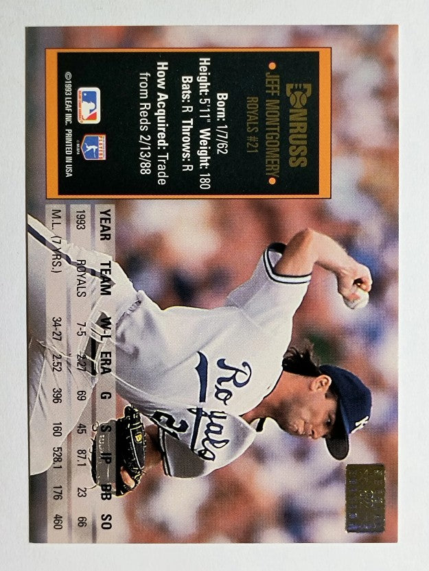 1994 Donruss Special Edition #82 Jeff Montgomery