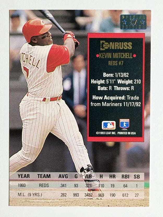 1994 Donruss Special Edition #97 Kevin Mitchell