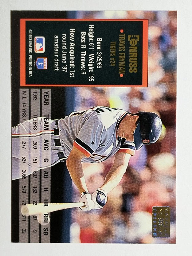 1994 Donruss Special Edition #98 Travis Fryman