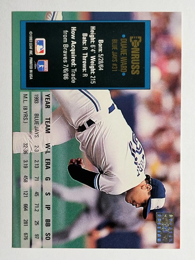1994 Donruss Special Edition #99 Duane Ward