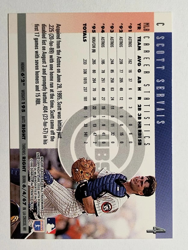 1996 Donruss #4 Scott Servais