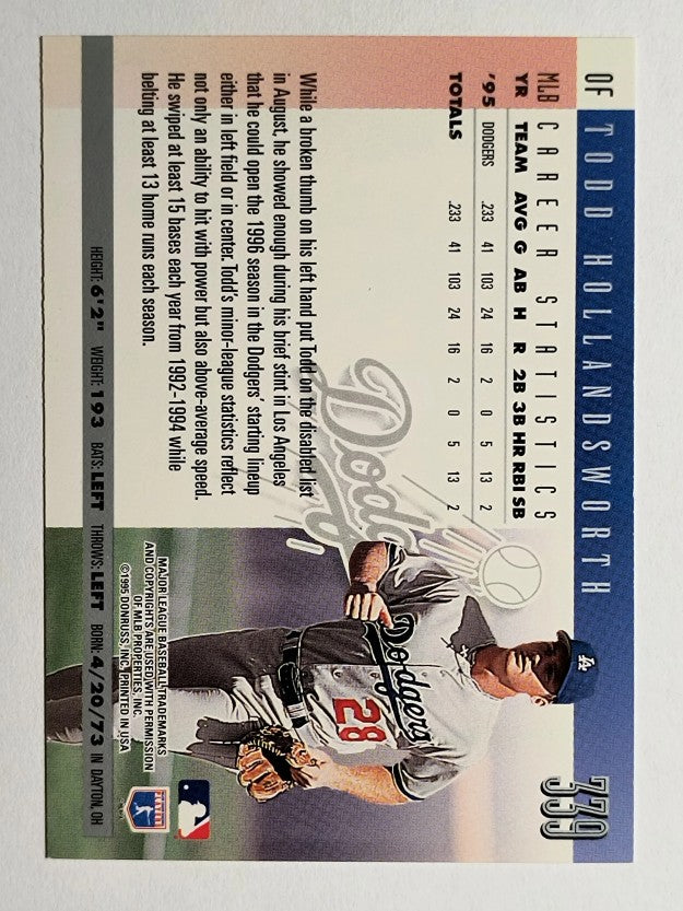 1996 Donruss #339 Todd Hollandsworth
