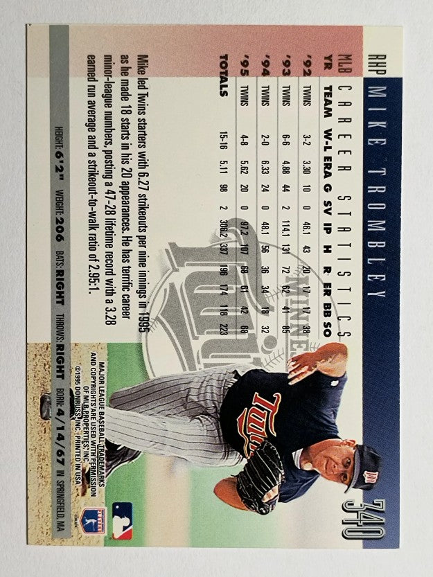 1996 Donruss #340 Mike Trombley