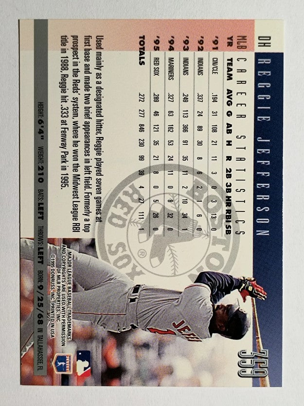 1996 Donruss #359 Reggie Jefferson