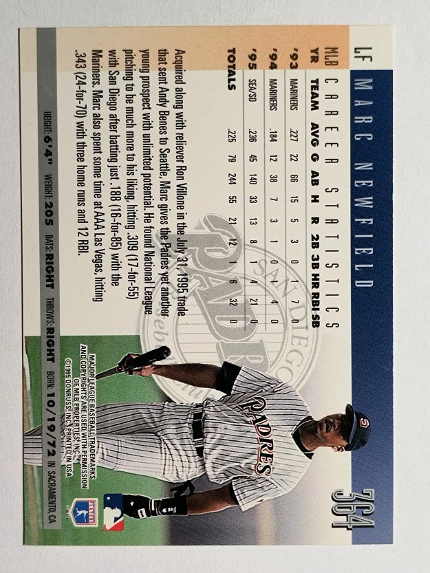 1996 Donruss #364 Marc Newfield