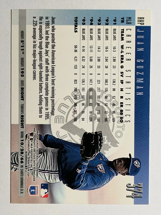 1996 Donruss #374 Juan Guzman