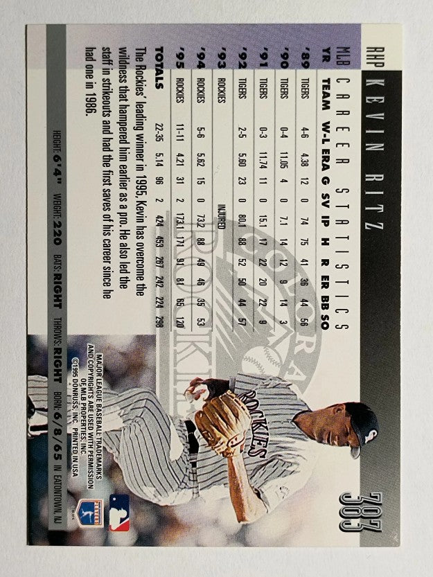1996 Donruss #383 Kevin Ritz