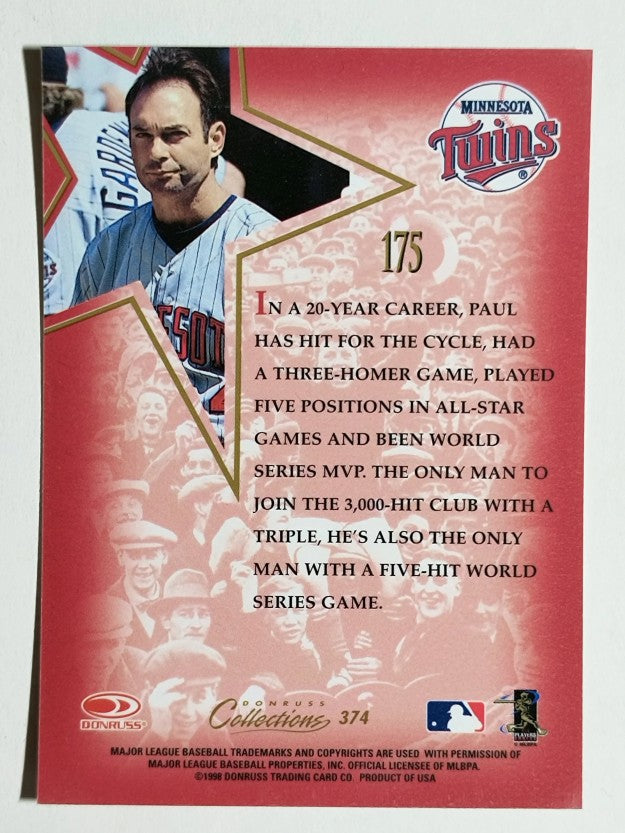 1998 Donruss Collections Leaf #374 Paul Molitor GLS