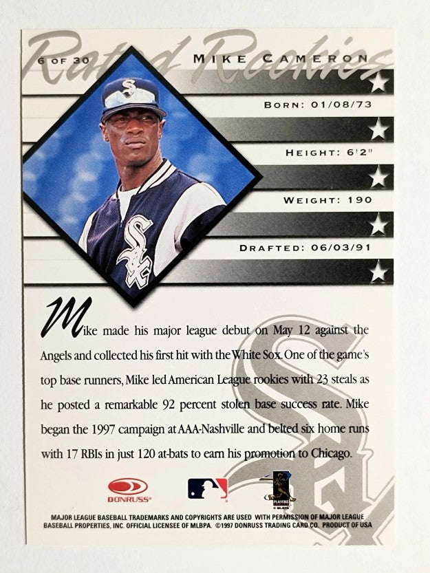 1998 Donruss Rated Rookies #6 Mike Cameron