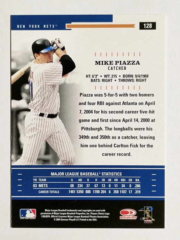 2004 Throwback Threads #128 Mike Piazza