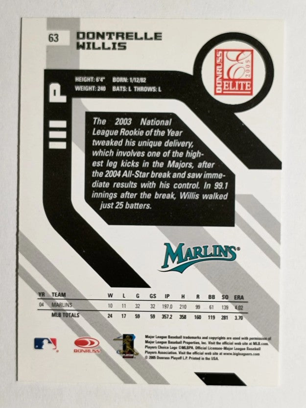 2005 Donruss Elite #63 Dontrelle Willis
